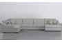 Lodge Mint 4 Piece 178" Sectional With Right Arm Facing Chaise - Signature