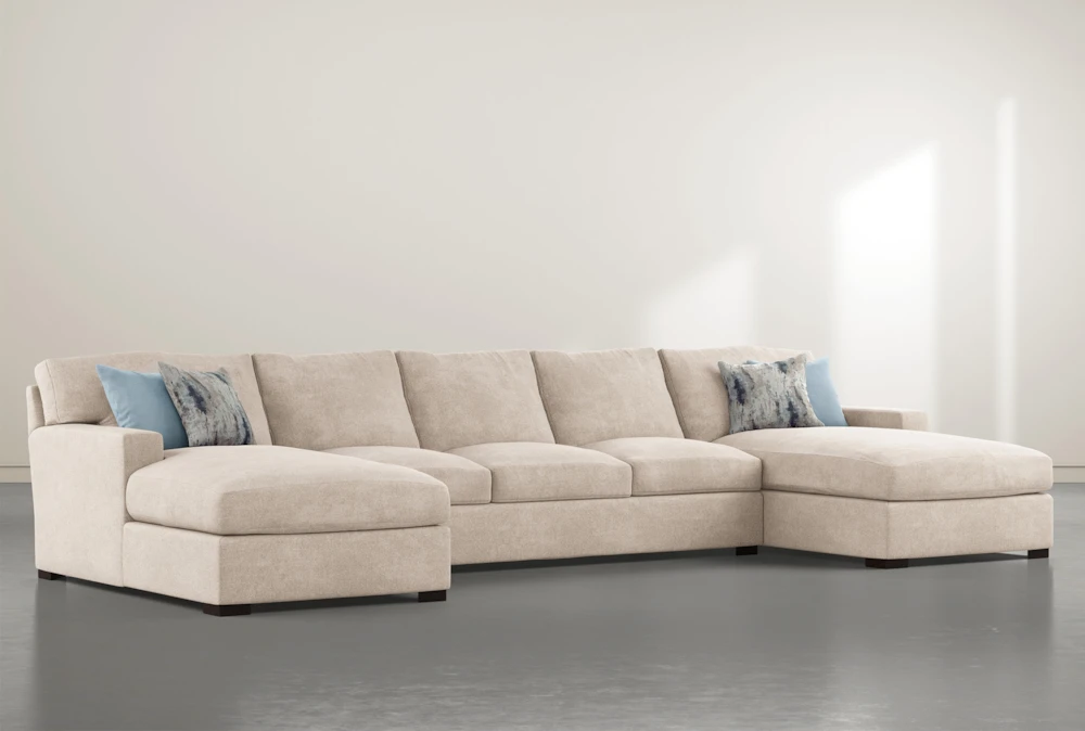Mercer Foam IV 3 Piece Sectional With Double Chaise