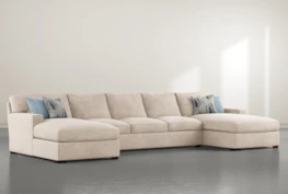 Mercer Foam III 3 Piece 156" Sectional With Double Chaise