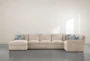 Mercer Foam IV 3 Piece Sectional With Left Arm Facing Chaise - Side