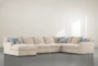 Mercer Foam IV 3 Piece Sectional With Left Arm Facing Chaise - Signature