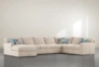 Mercer Foam III 3 Piece 156" Sectional With Left Arm Facing Chaise - Signature