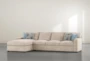 Mercer Foam IV 125" 2 Piece Sectional With Left Arm Facing Chaise - Side