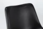 Cobbler Black Faux Leather Dining Side Chair - Detail