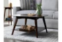 Rogers Small Square Coffee Table With Storage - Room