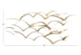 Wall Decor Flying Gold Metal Birds - Dimensions Diagram