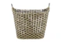 Large Black And Seagrass Diamond Basket - Material