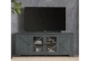 Sinclair Blue Lagoon 78" Rustic TV Stand With Glass Doors - Room