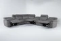 Huntley Stone 7 Piece 148" Power Reclining Modular Sectional With USB - Side