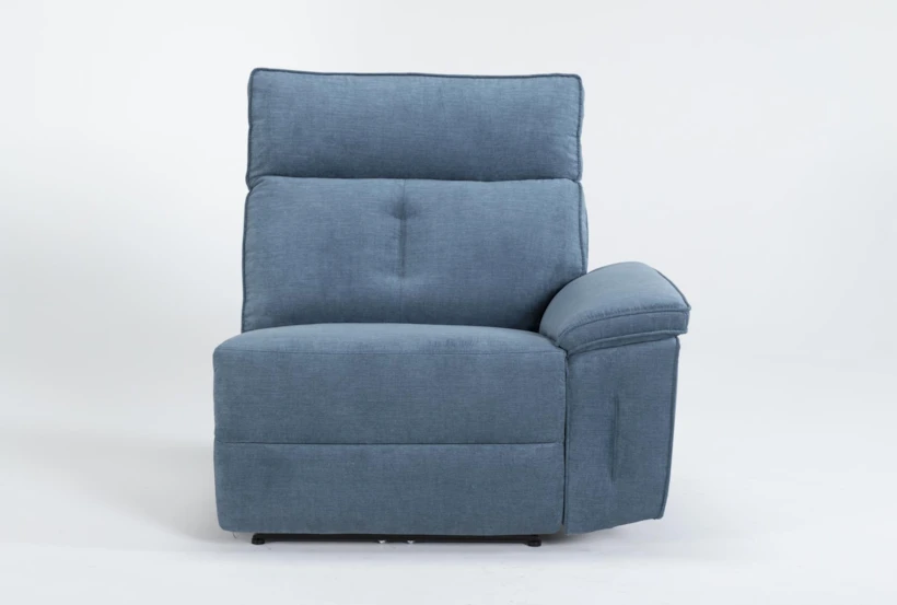 Pippa Blue Right Arm Facing Power Recliner With Power Headrest - 360