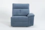 Pippa Blue Right Arm Facing Power Recliner With Power Headrest - Signature
