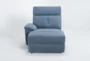 Pippa Blue Left Arm Facing Chaise - Signature
