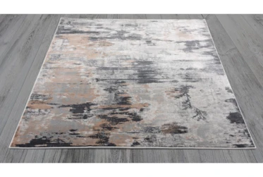 5'3"x7'5" Rug-Distressed Abstract Grey/Beige