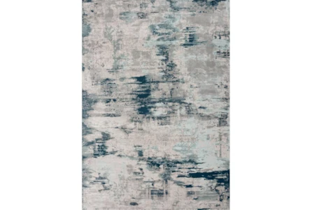 5'3"x7'5" Rug-Distressed Abstract Grey/Blue