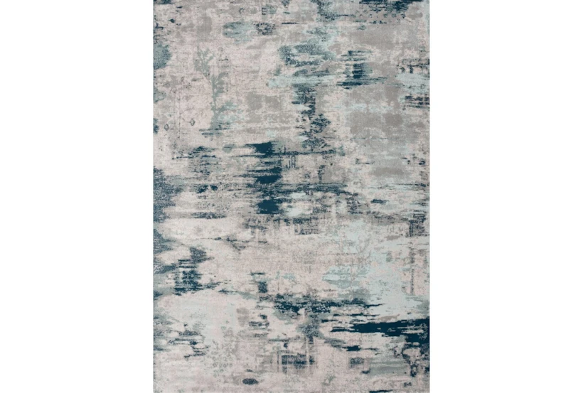 7'8"x10'5" Rug-Distressed Abstract Grey/Blue - 360