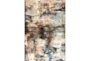 7'8"x10'5" Rug-Distressed Abstract Blue/Brown - Signature
