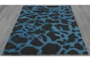 5'3"x7'5" Rug-Spots Plush Pile Blue/Black  - Room