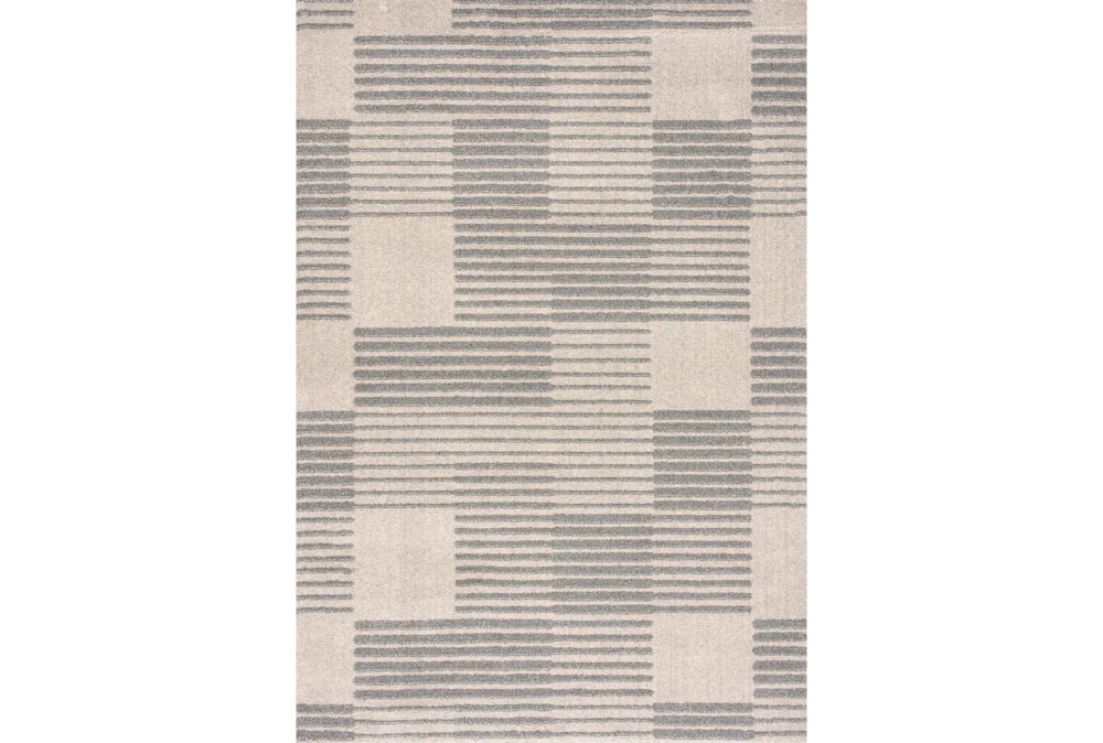 5'3"x7'5" Rug-Square Lines Grey