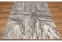7'8"x10'5" Rug-Mitered Lines Charcoal/Grey - Room