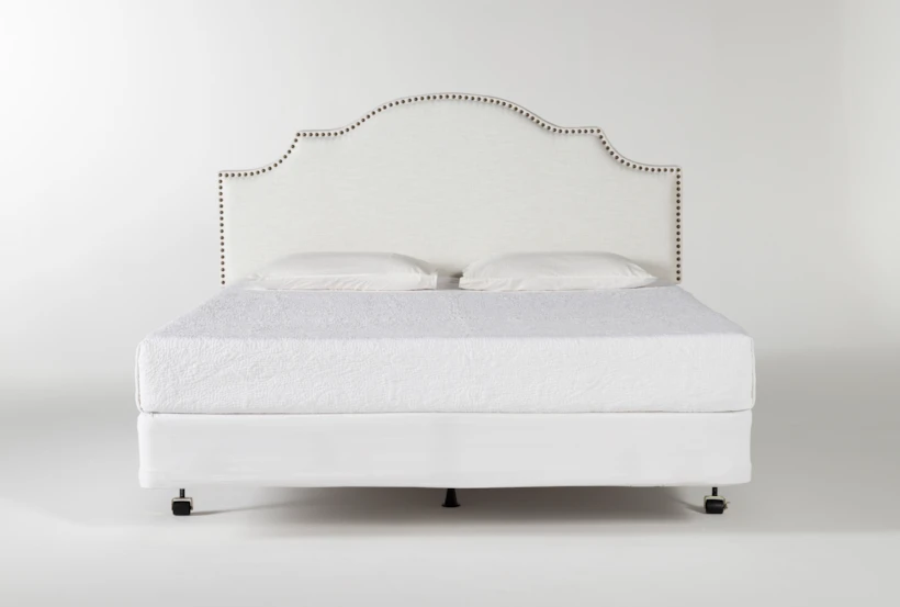 Brielle King Upholstered Headboard With Metal Bed Frame - 360