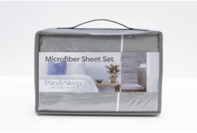Sheet Set-Revive Essentials Microfiber Grey Queen