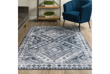 3'3"x5'3" Rug-Diamond Traditional Lustre Sheen Pewter