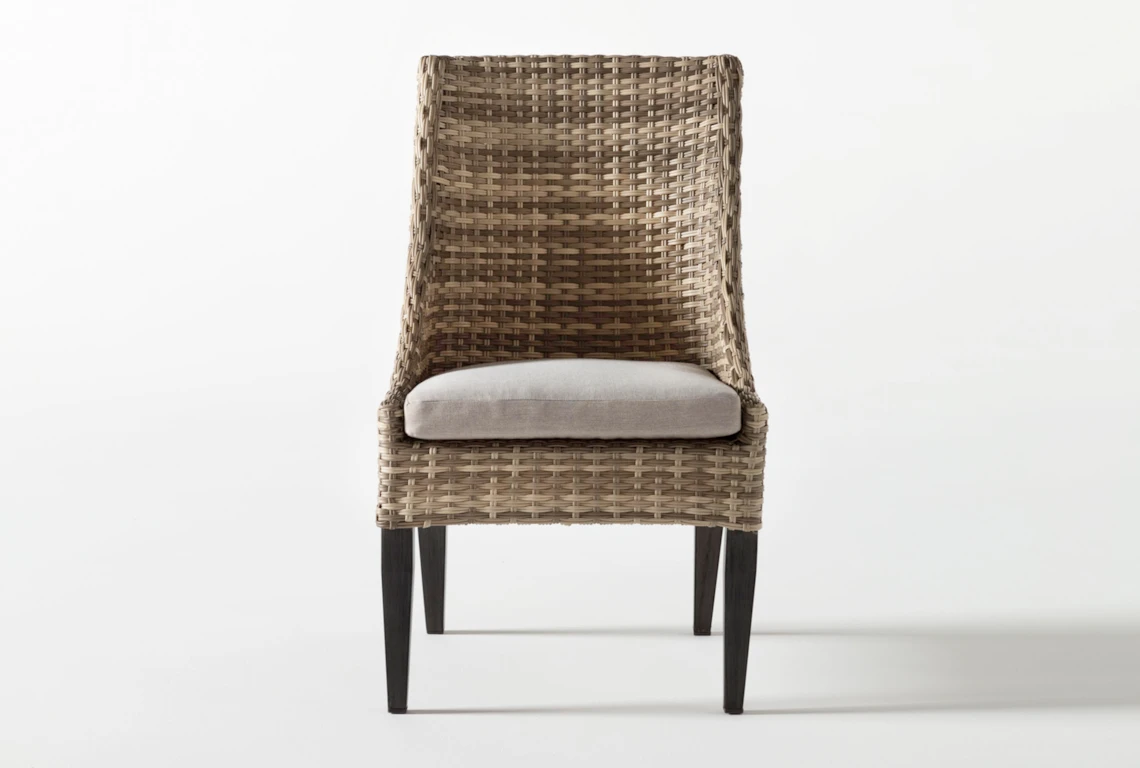 Capri Ii Outdoor Dining Chair Living, Grey Wicker Dining Chairs