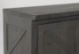 Sinclair II Grey 78" Rustic TV Stand With Glass Doors - Detail