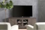 Sinclair II Grey 78 Inch TV Stand With Glass Doors - Room
