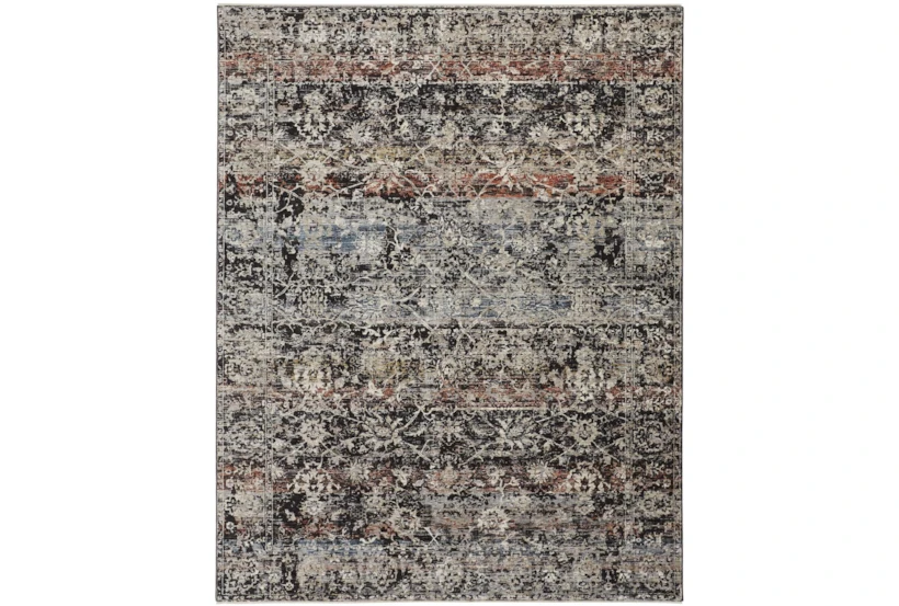 5'3"x7'5" Rug-Floral Repeat Blue Rust - 360
