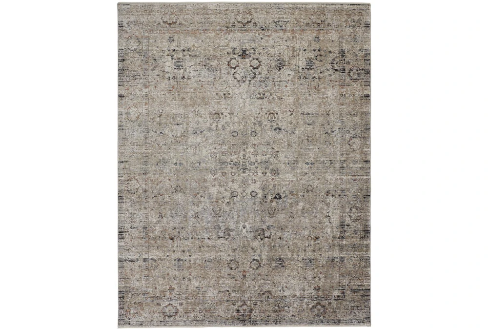 3'7"x5'8" Rug-Antiqued Traditional Taupe
