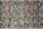 6'6"x9'5" Rug-Floral Repeat Blue Rust - Detail