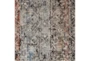 6'6"x9'5" Rug-Floral Repeat Blue Rust - Detail