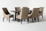 Panama Outdoor Rectangle 7 Piece Dining Set With Capri II Chairs - Side