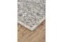 5'x8' Rug-Faded Medallion Silver/Blue - Detail