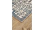 2'8"x7'8" Rug-Abstract Grid Grey/Turquoise - Detail
