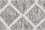 8'x10' Rug-Geometric Overlap Charcoal/Ivory  - Detail