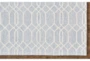 8'x10' Rug-Geometric Overlap Blue/Ivory - Detail