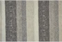 5'x8' Rug-Textured Wool Stripe Grey/Sand - Detail