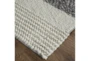 8'x11' Rug-Textured Wool Stripe Grey/Sand - Detail
