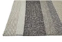 9'5"x13'5" Rug-Textured Wool Stripe Grey/Sand - Detail
