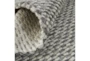 3'5"x5'5" Rug-Textured Wool Lineal Grey - Back