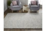 3'5"x5'5" Rug-Textured Wool Lineal Grey - Room