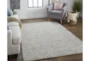 5'x8' Rug-Textured Wool Lineal Grey - Room