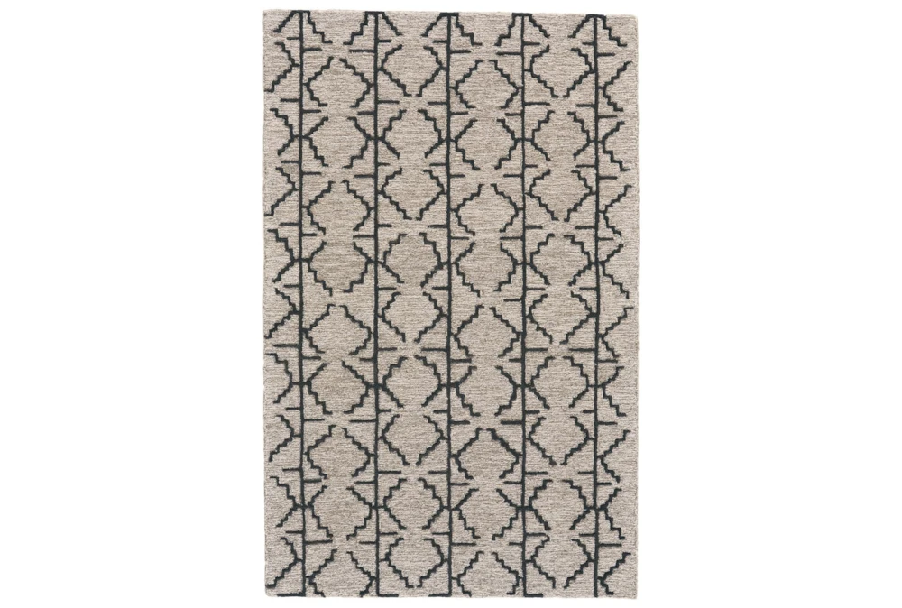 5'x8' Rug-Tribal Geometric Charcoal/Grey