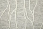 5'x8' Rug-Tribal Waves Ivory/Grey - Detail