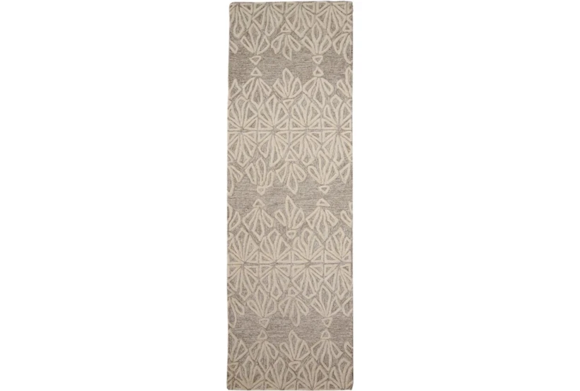 2'5"x8' Rug-Tribal Floral Ivory/Taupe - 360