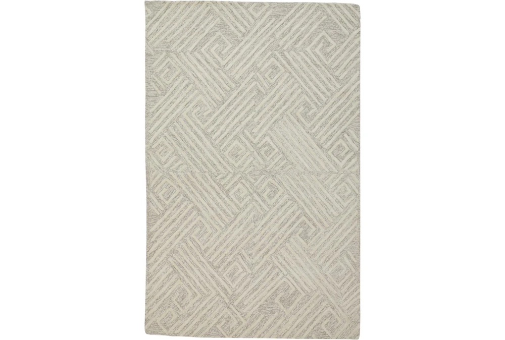 9'5"x13'5" Rug-Tribal Lines Ivory/Natural