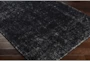 9'x12' Rug-Solid With White Striation Black/White - Detail