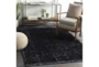 9'x12' Rug-Solid With White Striation Black/White - Room